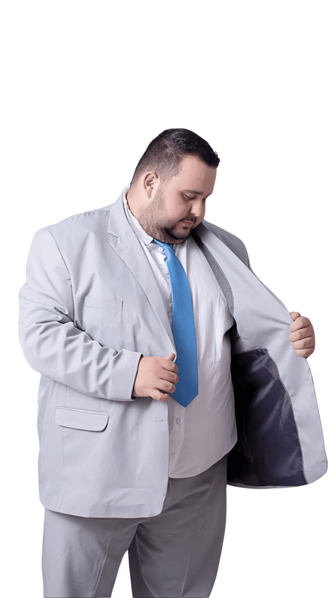 Terno Cinza Plus Size